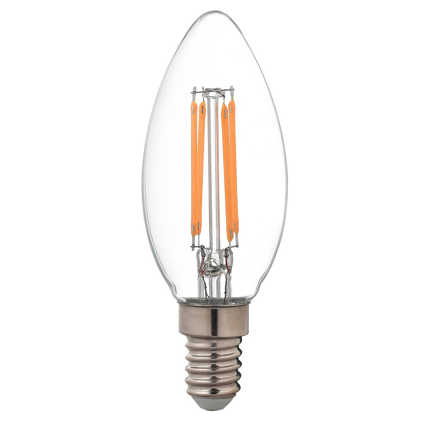 Filament LED E14, 2700K 470lm 4,5W Dimmable