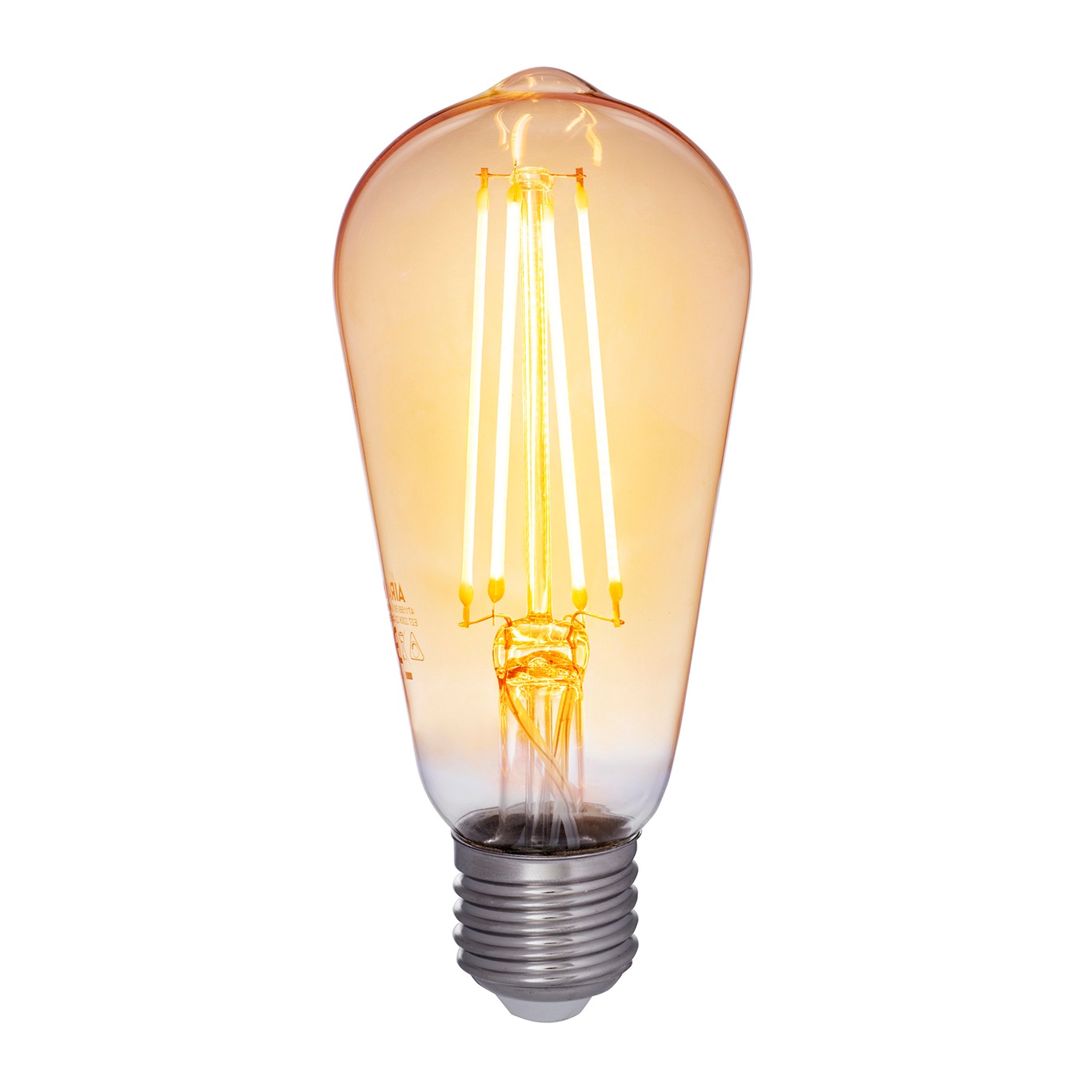 LED Filament Amber E58 4,5W E27 360lm Dimbar