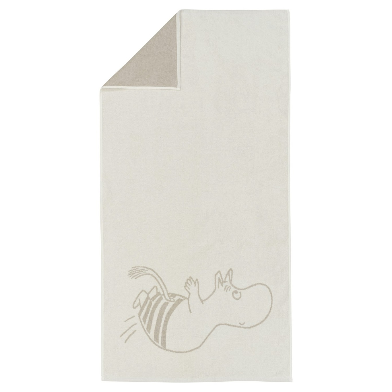 Moomin Badehåndkle 70x140 cm, Mummitroll Hvit