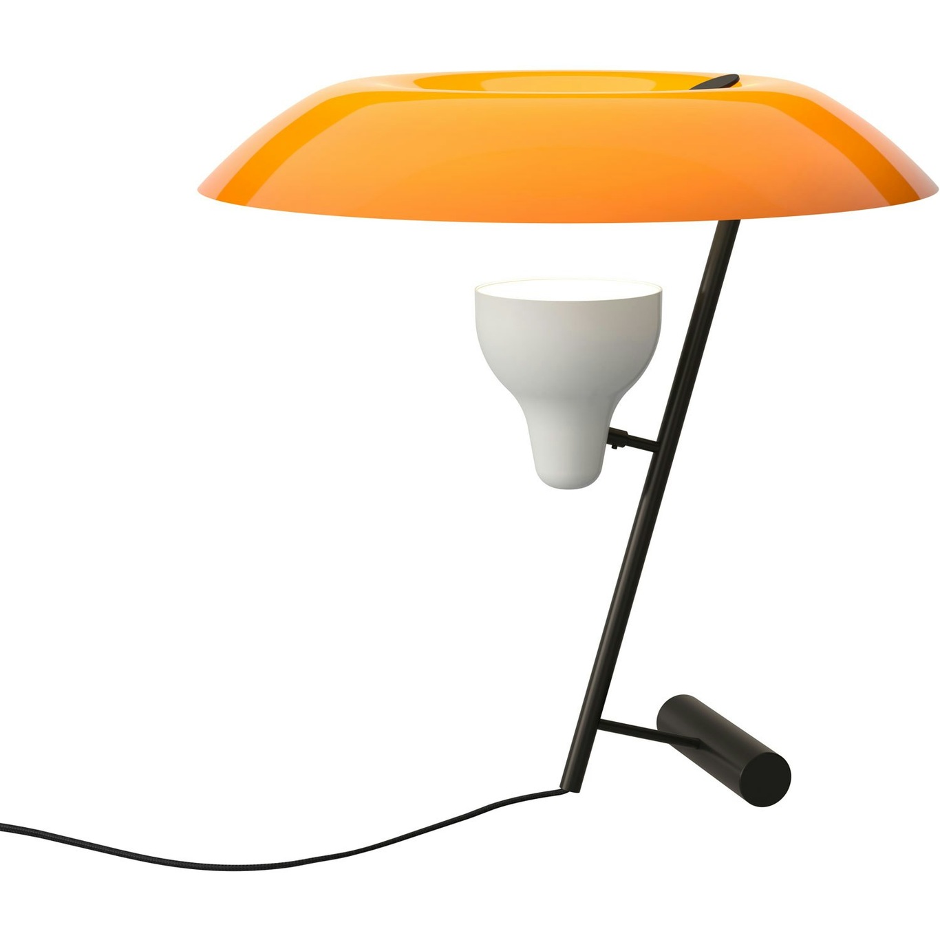 Model 548 Bordlampe, Mørkpolert Messing / Oransje