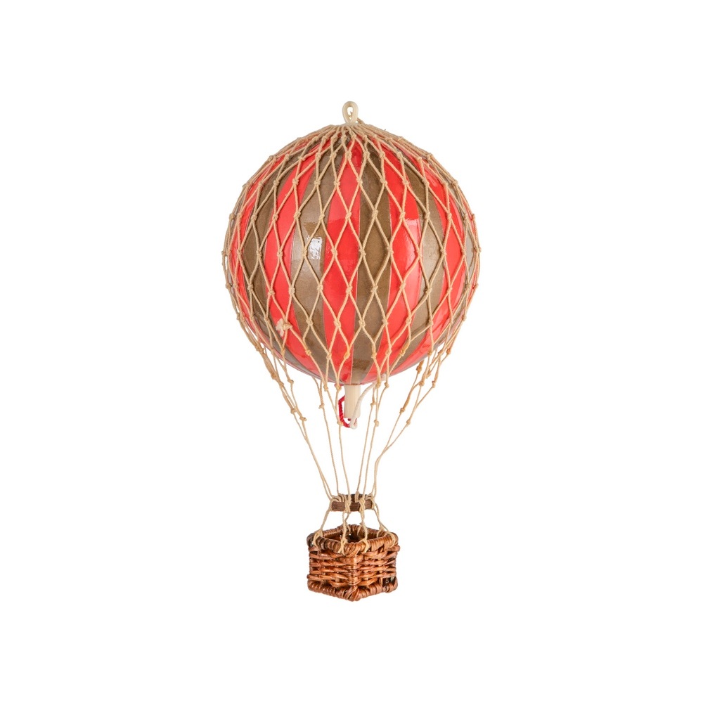 Floating The Skies Luftballong 13x8.5 cm, Gull / Rød