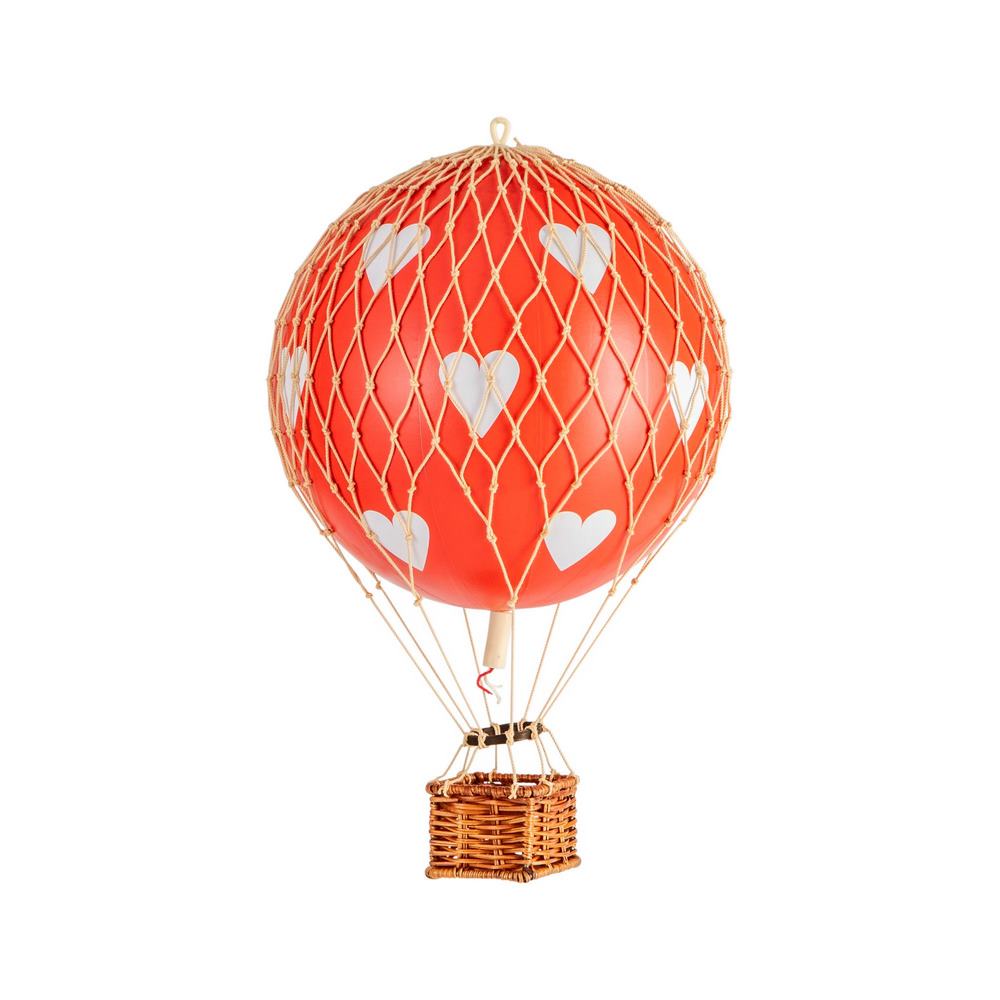 Travels Light Luftballong 18x30 cm, Red Hearts