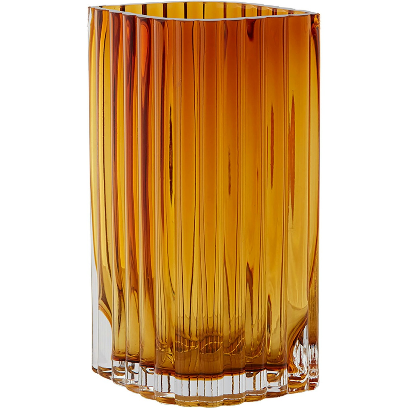 Folium Vase 20 cm, Amber