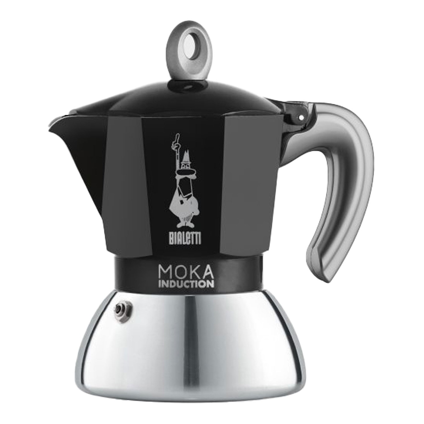 Moka Induction Kaffebrygger Sort, 2 Kopper