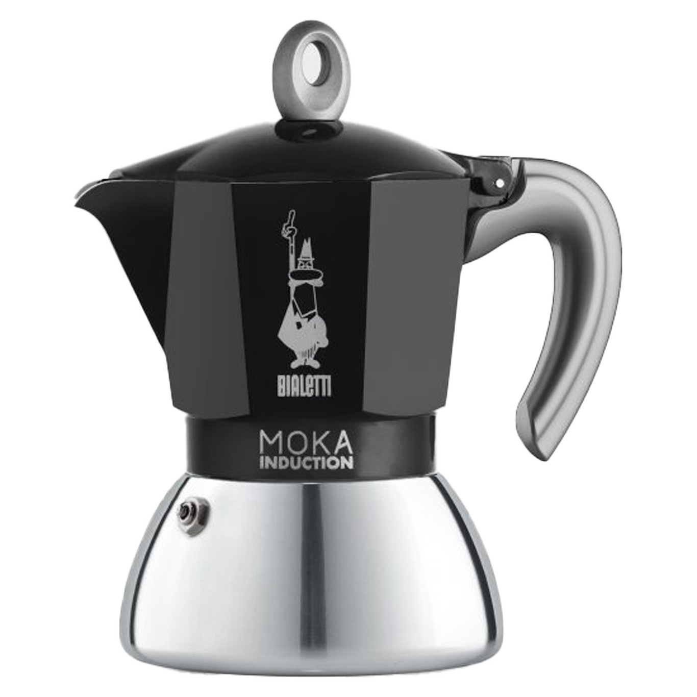 Moka Induction Kaffebrygger Sort, 4 Kopper