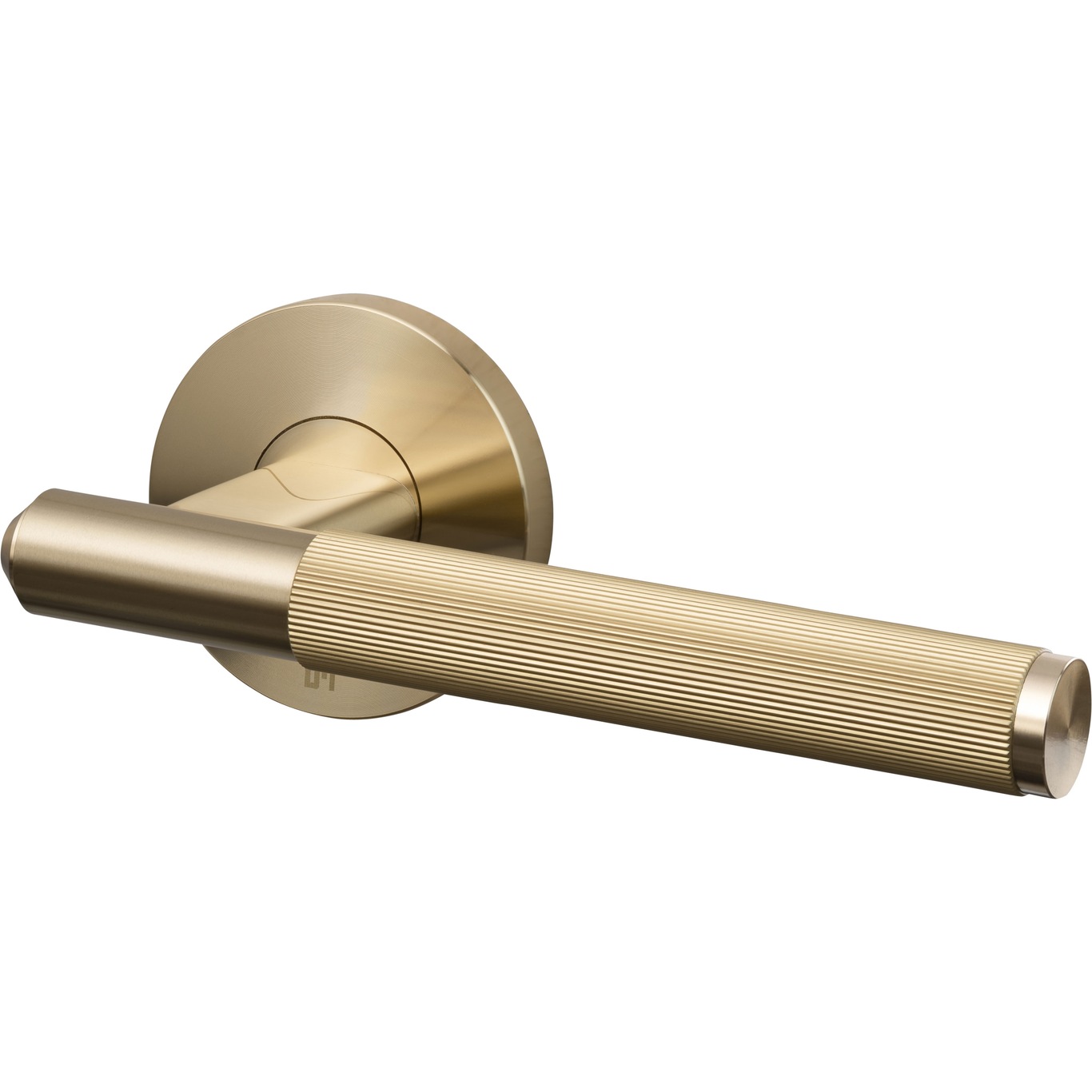 Door Handle Fixed Linear Single-sided, Brass