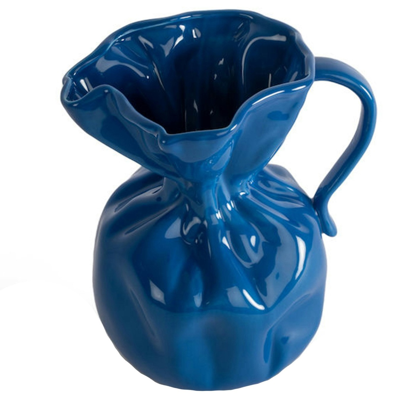 Crumple Vase, Blå