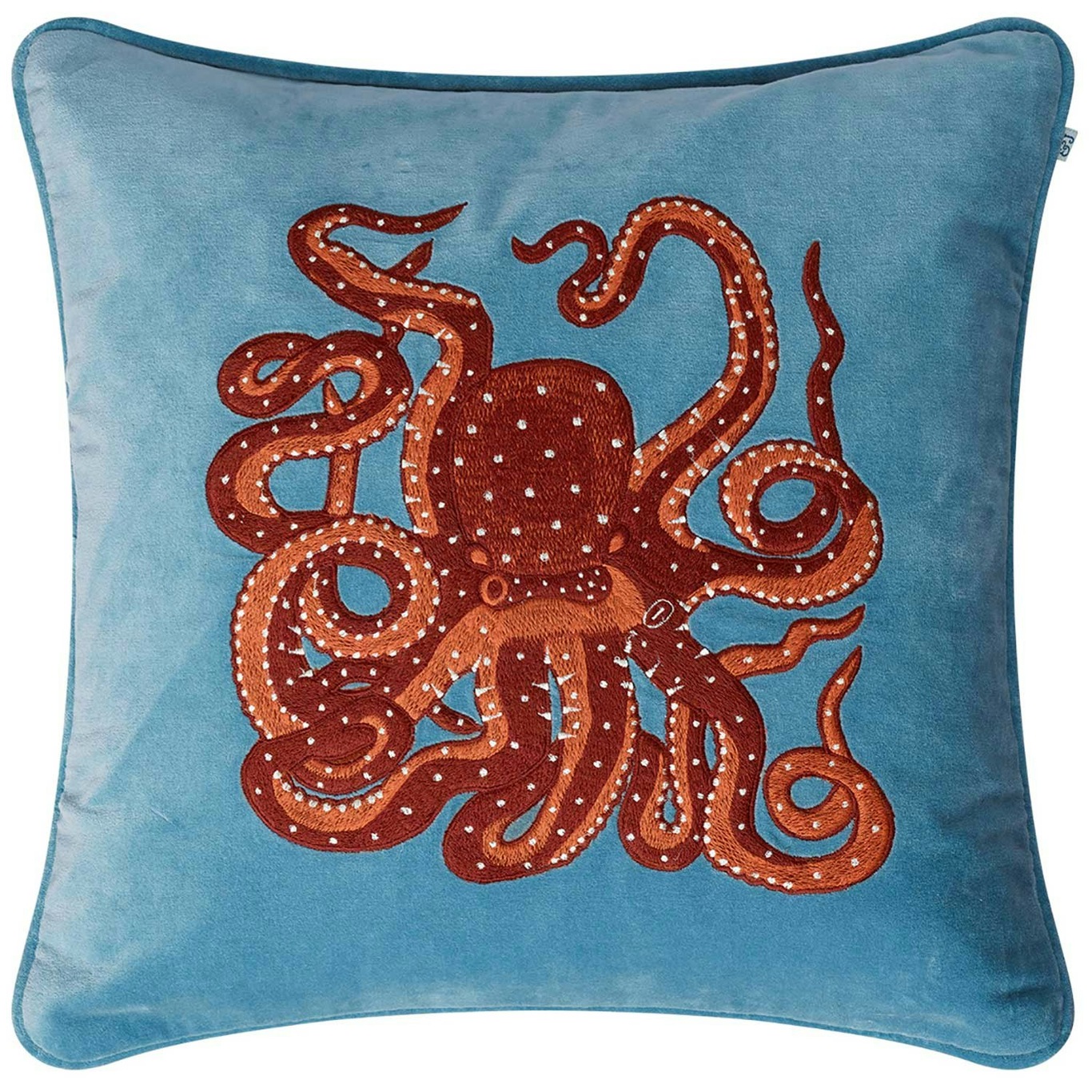 Octopus Putetrekk 50x50 cm, Heaven Blue