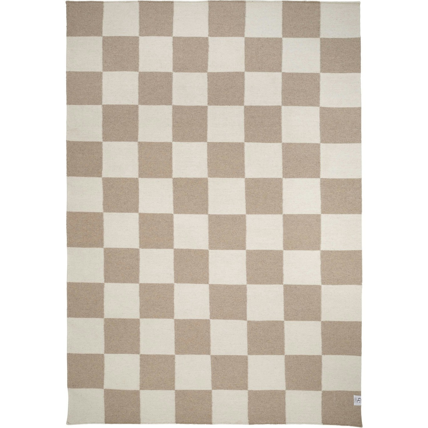 Square Teppe 250x350 cm, Hvit/Naturfarget