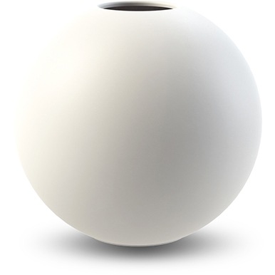 Ball Vase 10 cm, Hvit