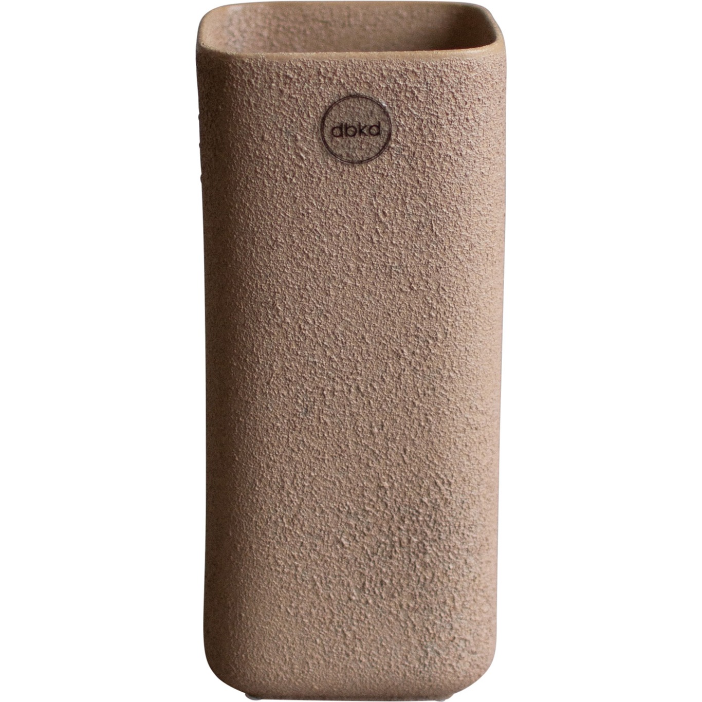 Cube Vase H20 cm, Sand