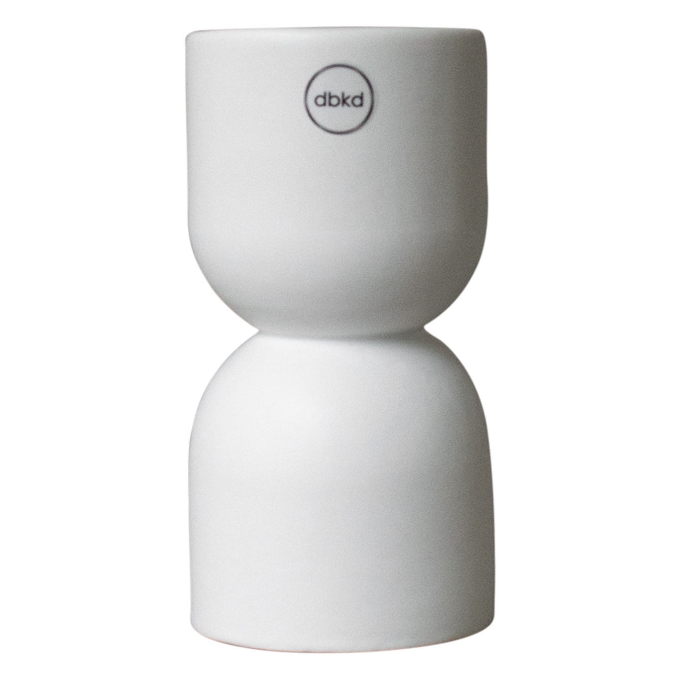 Post Candle Holder, white