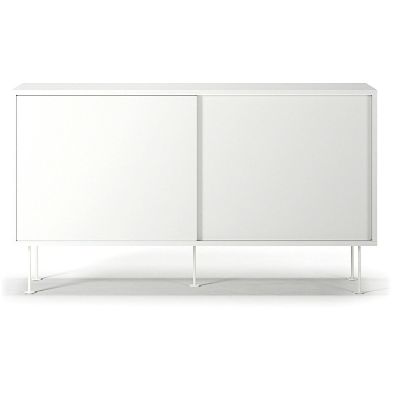 Vogue Sidebord med Ben 136 cm, Hvit
