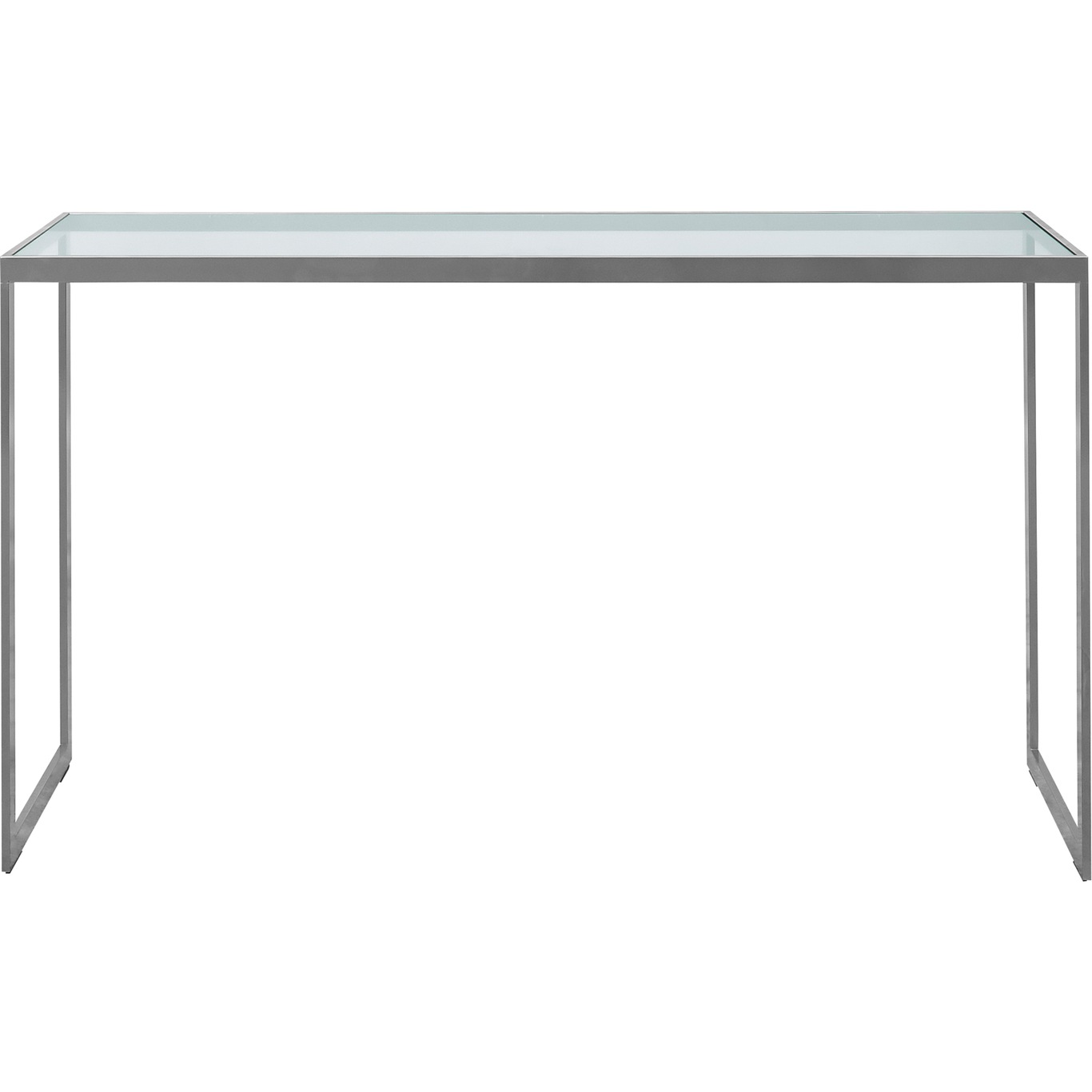 Square Konsollbord 122x36x70 cm, Silver Grey/Glass