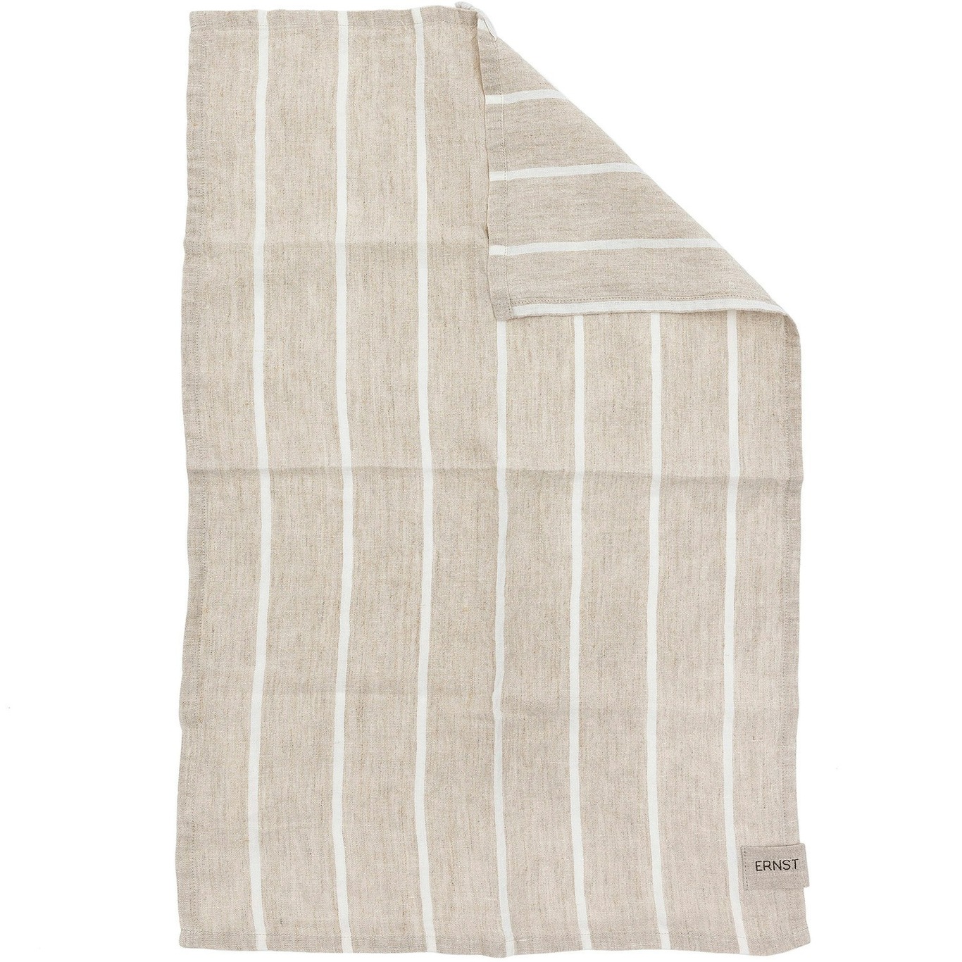 Kjøkkenhåndkle Stripete 47x70 cm, Naturfarget/Hvit