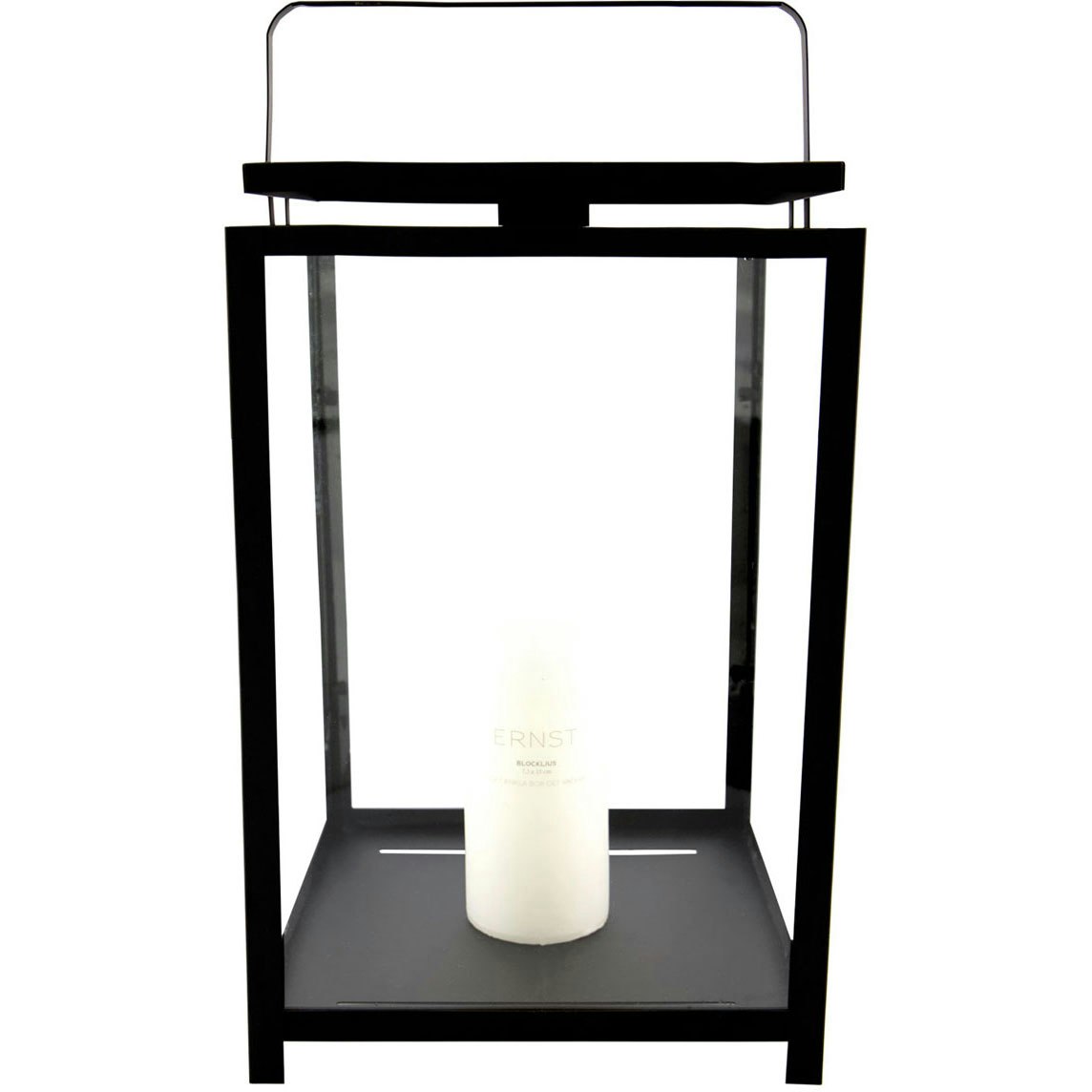 Lanterne Kubbelys 25x25 cm, Svart