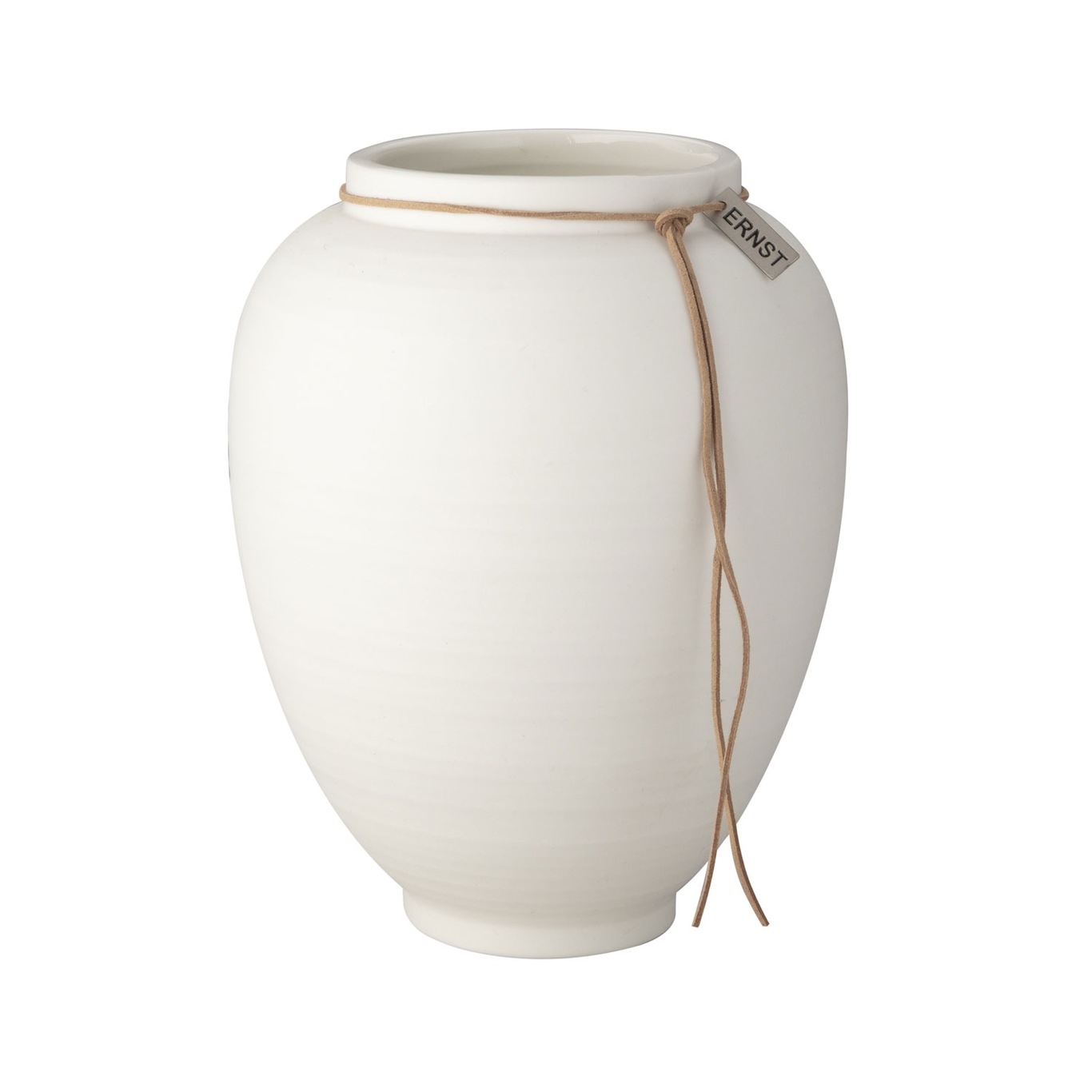 Vase Hvit Matt Overflate, 22 cm