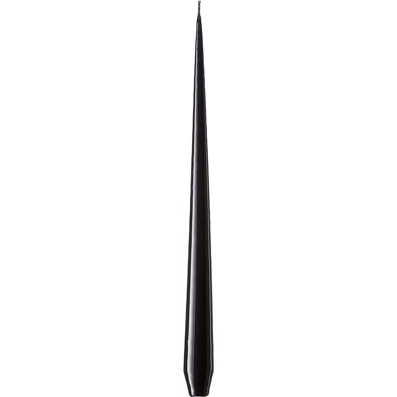 Taper Candles Lacquer 32 cm 12-pack, Raw Black