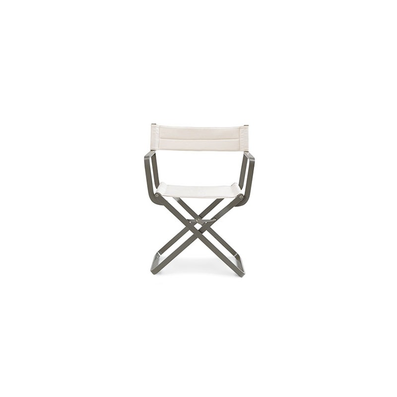 Studios Director's Chair Sammenleggbart Sete, Warm Grey / Nature White