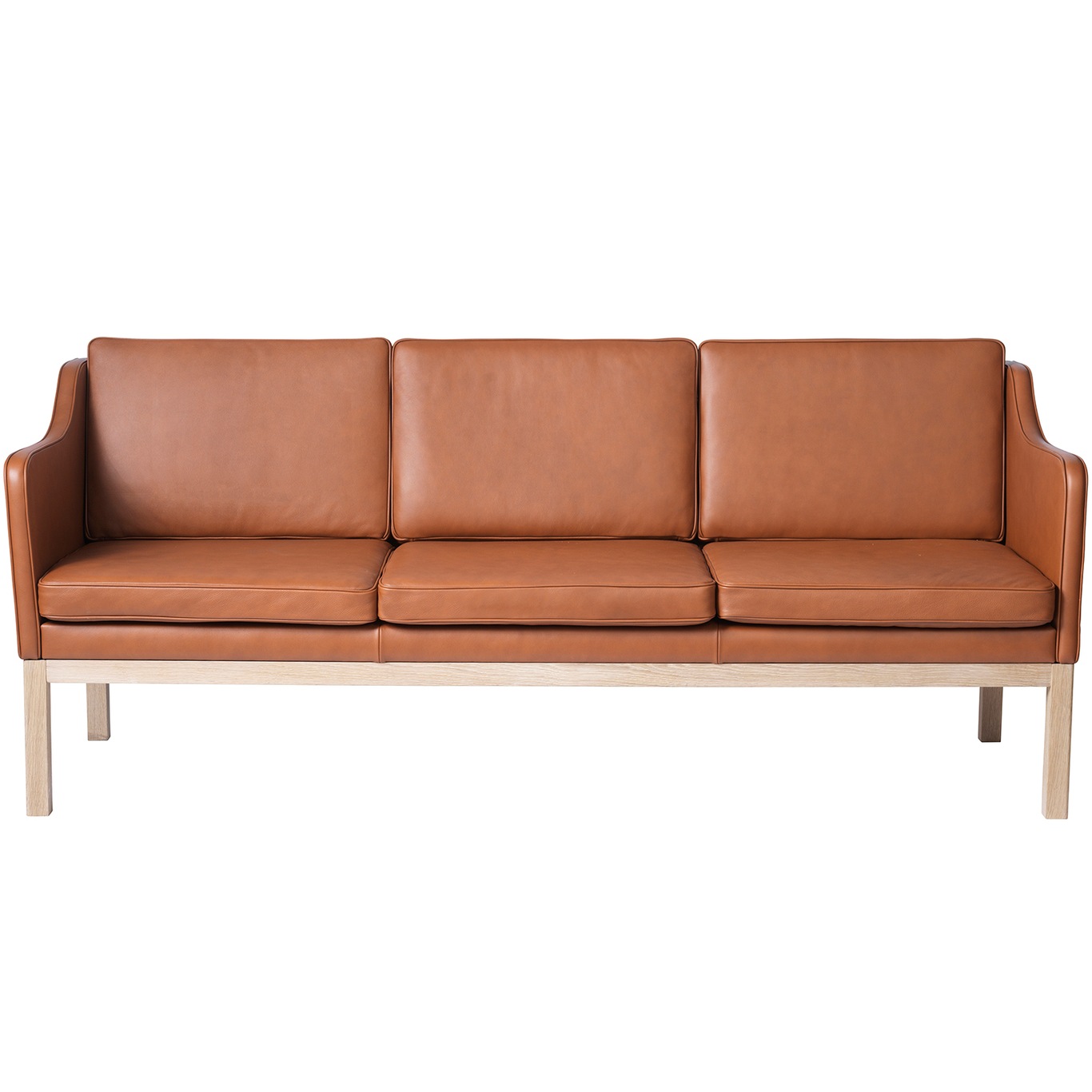 J182 3-Seter Sofa, Zea Skinn Cognacfarget