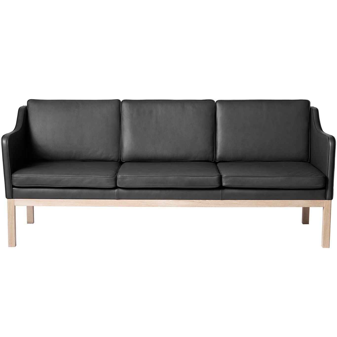 J182 3-Seter Sofa, Zea Skinn Sort