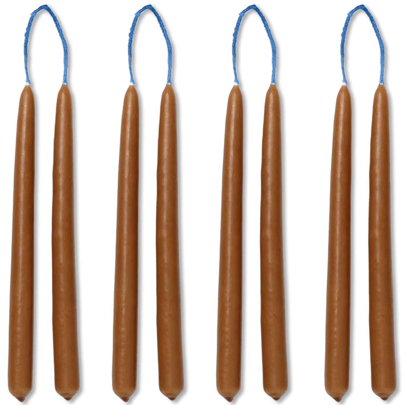 Dipped Stearinlys 15 cm 8-pk, Rust Red