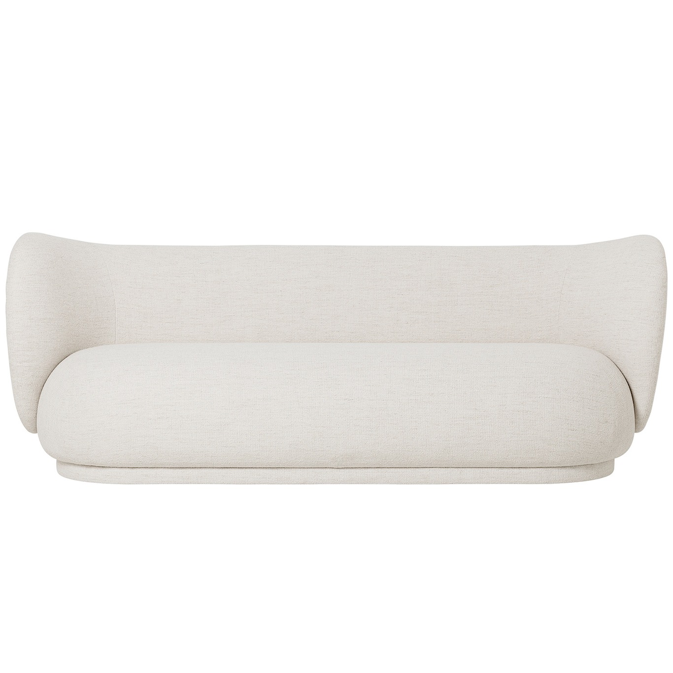 Rico Boucle 3-Seter Sofa, Off-white
