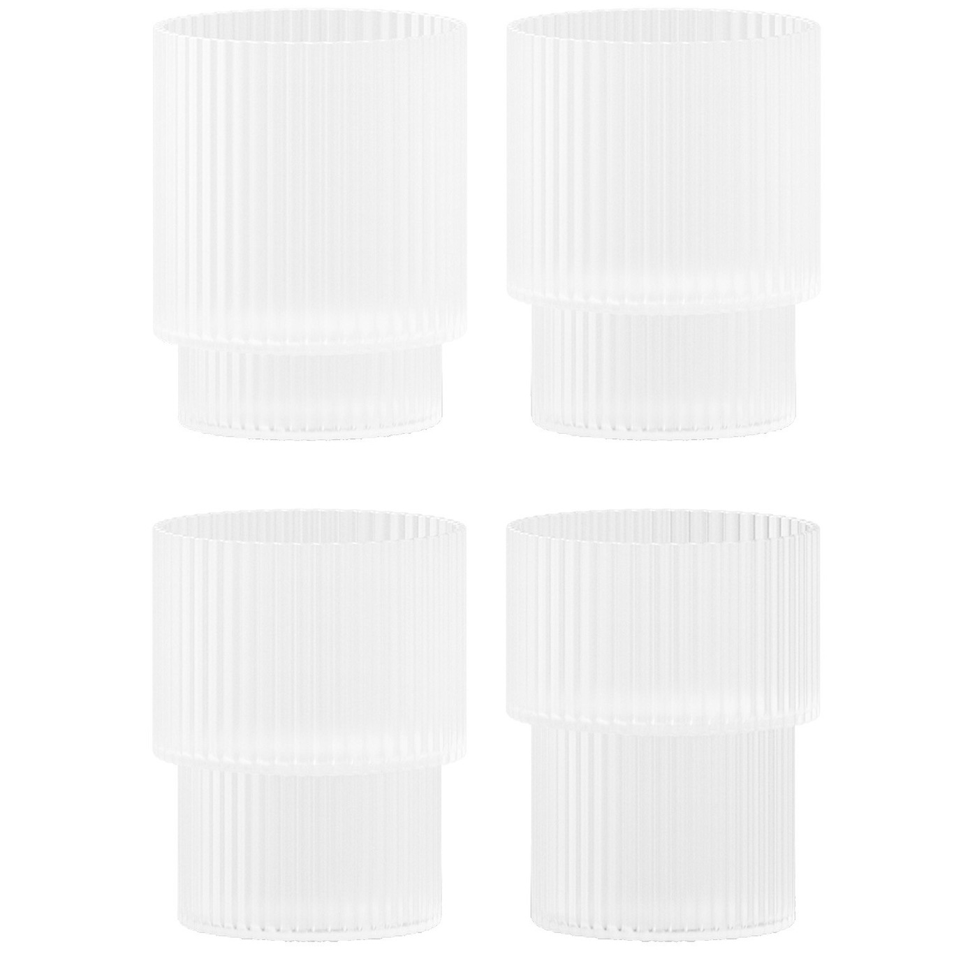 Ripple Glass 4-pk 20 cl, Frosted