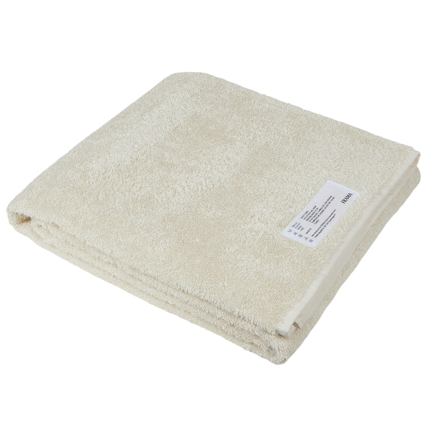 Heavy Towel Badelaken 100x150 cm, Benhvit