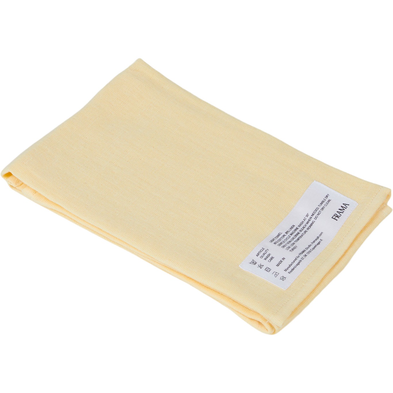 Light Towel Håndkle 50x80 cm, Pale Yellow