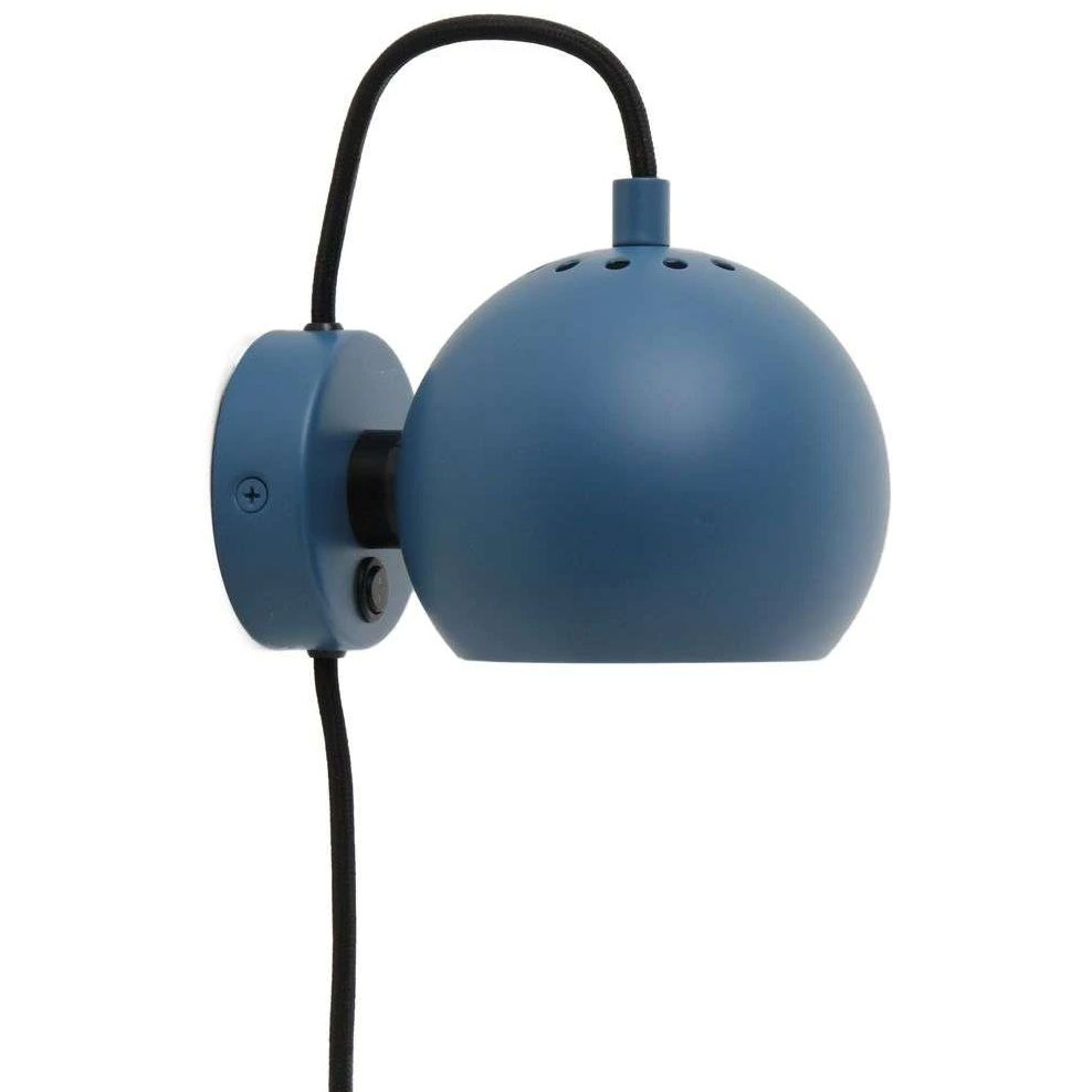 Ball Magnet Vegglampe, Matt Petrol Blue