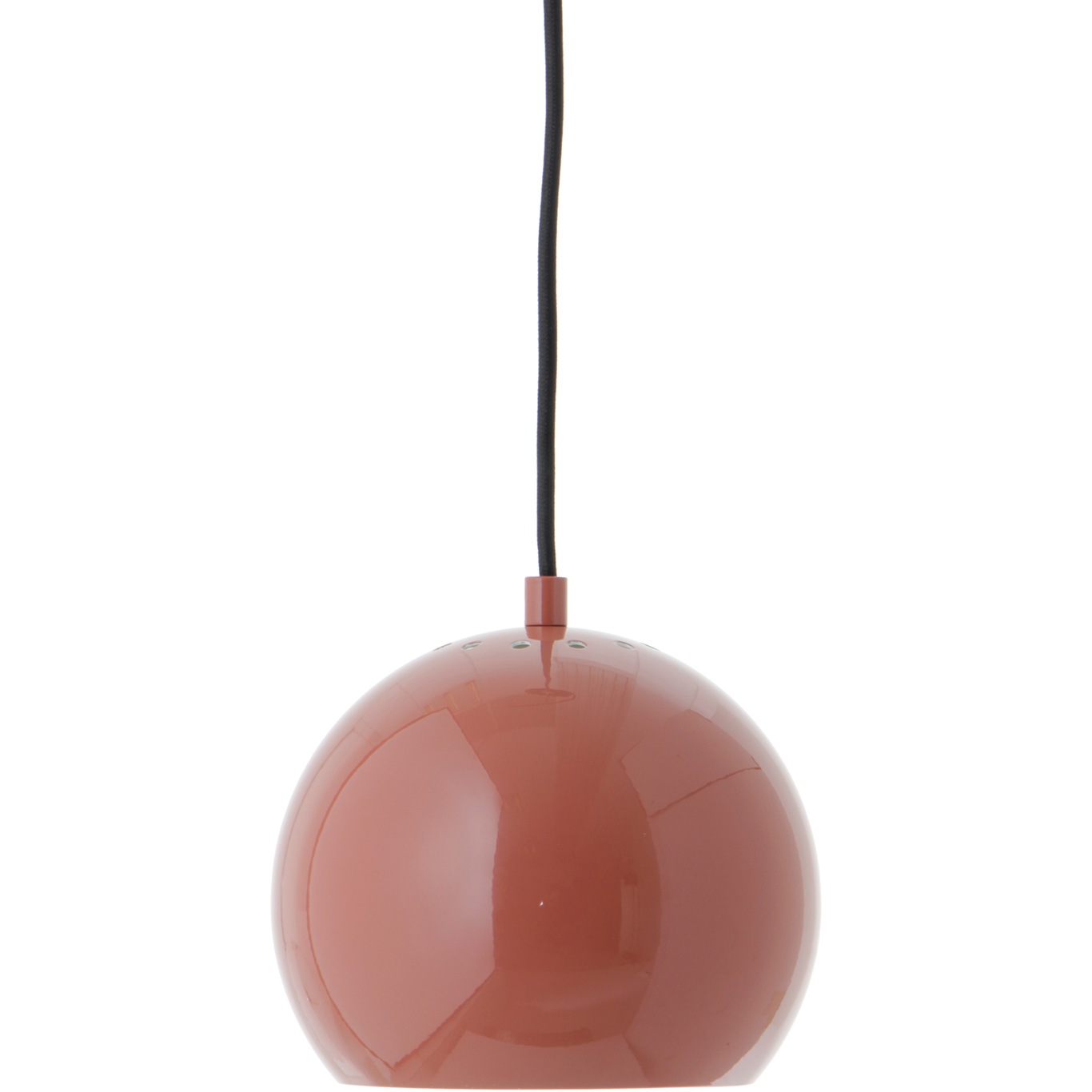 Ball Pendel 18 cm, Glossy Rød