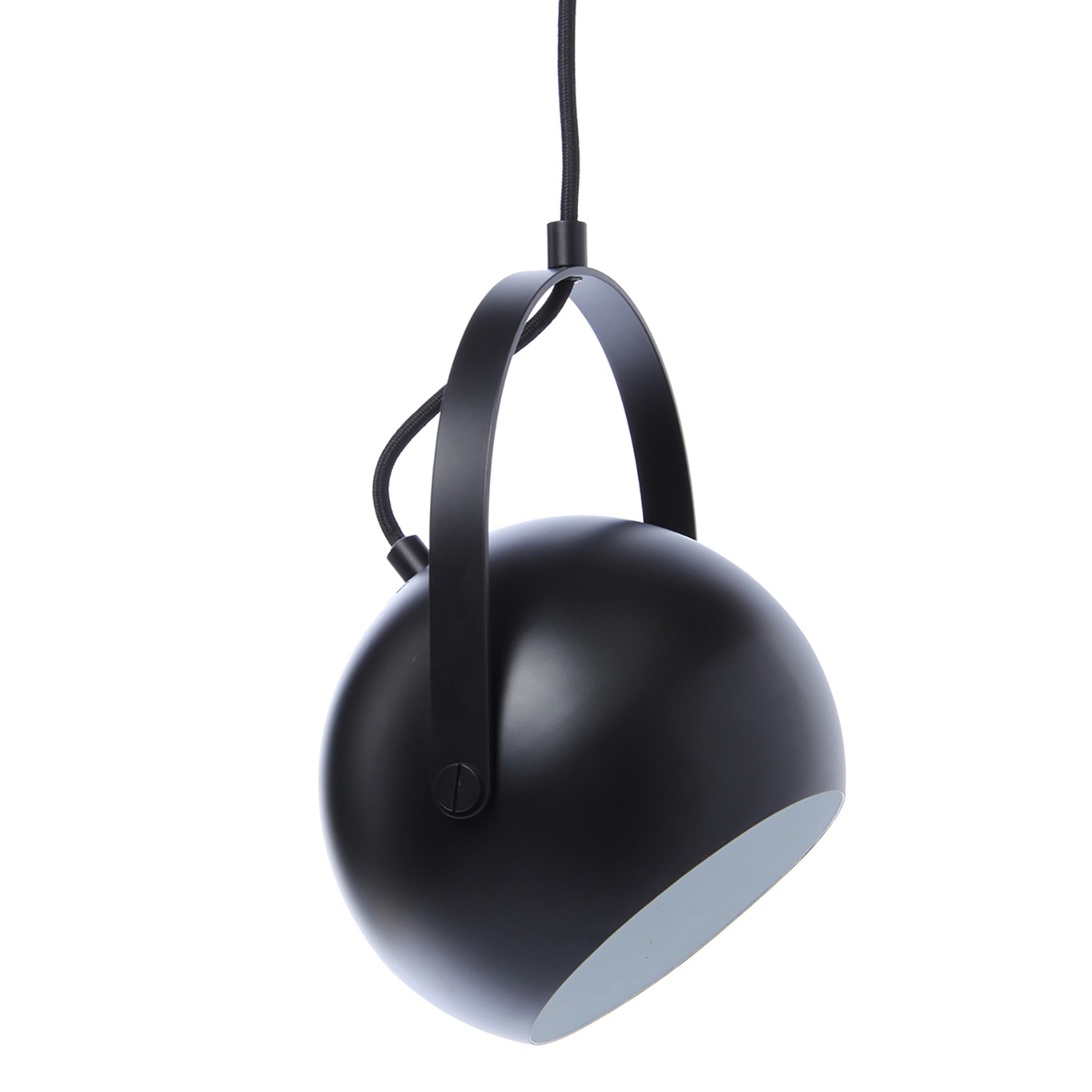 Ball Pendant With Handle 18 cm, Matte Black