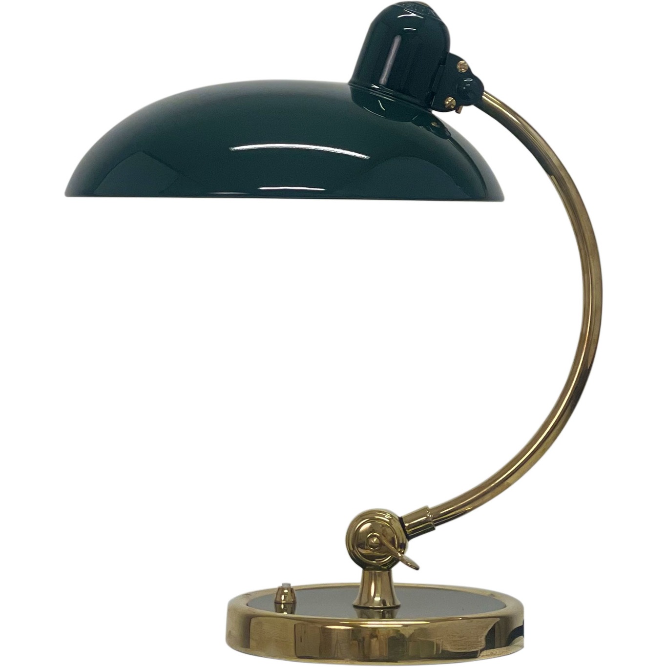 Kaiser Idell 6631-T Luxus Bordlampe, Messing / Bespoke Green