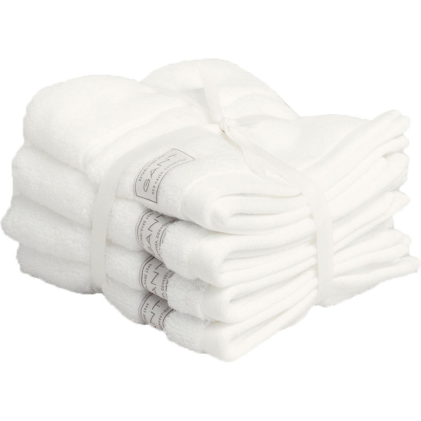 Premium Håndklær 30x30 cm 4-pk, Hvit