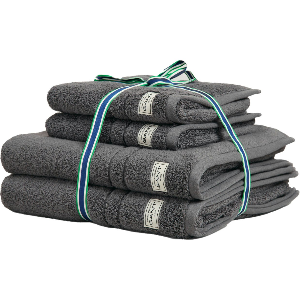 Premium Håndklær 4-pk 50x70 + 70x140 cm, Anchor Grey