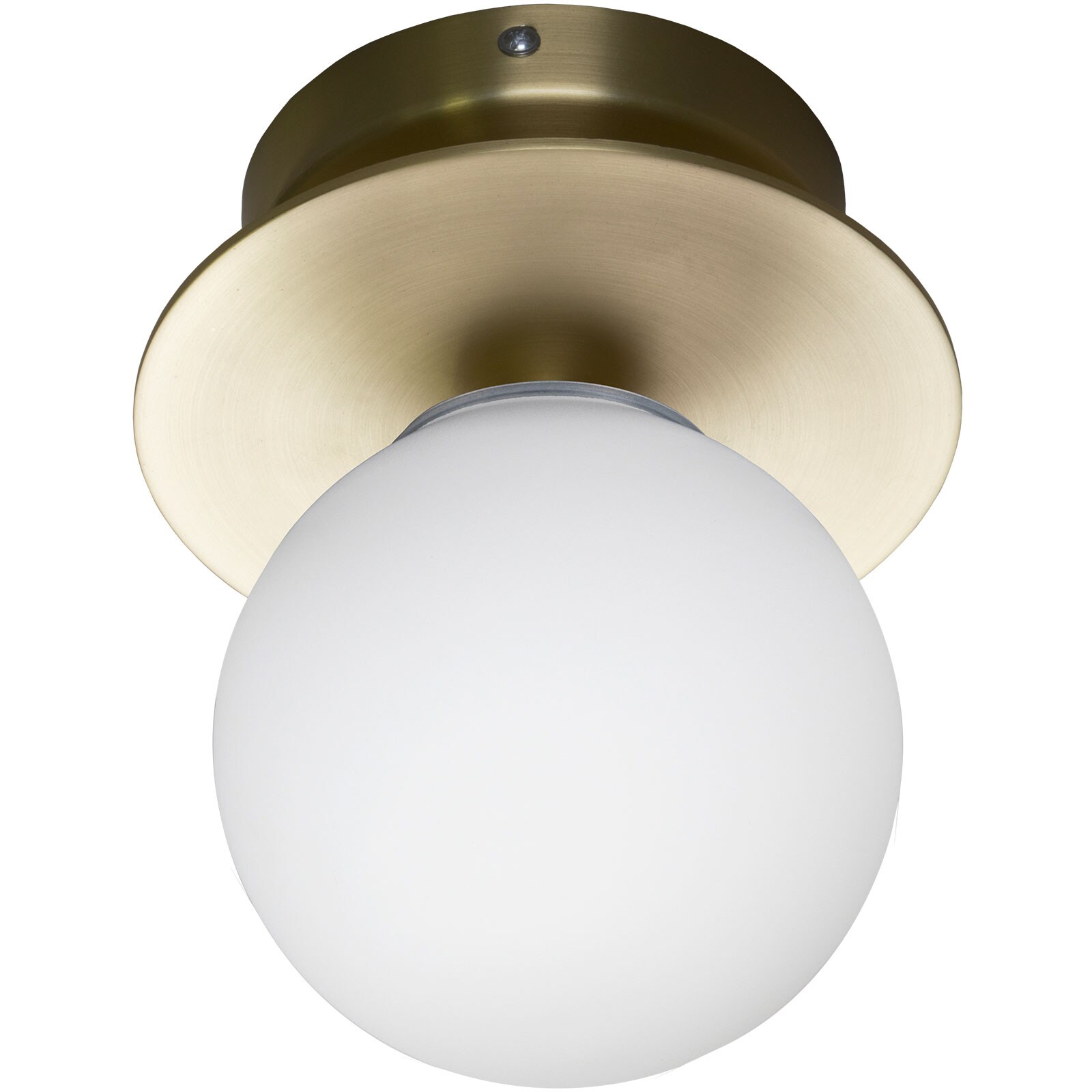 Globen Lighting Art Deco 24 Vegg-/Taklampe, Brushed Brass Børstet messing Metall