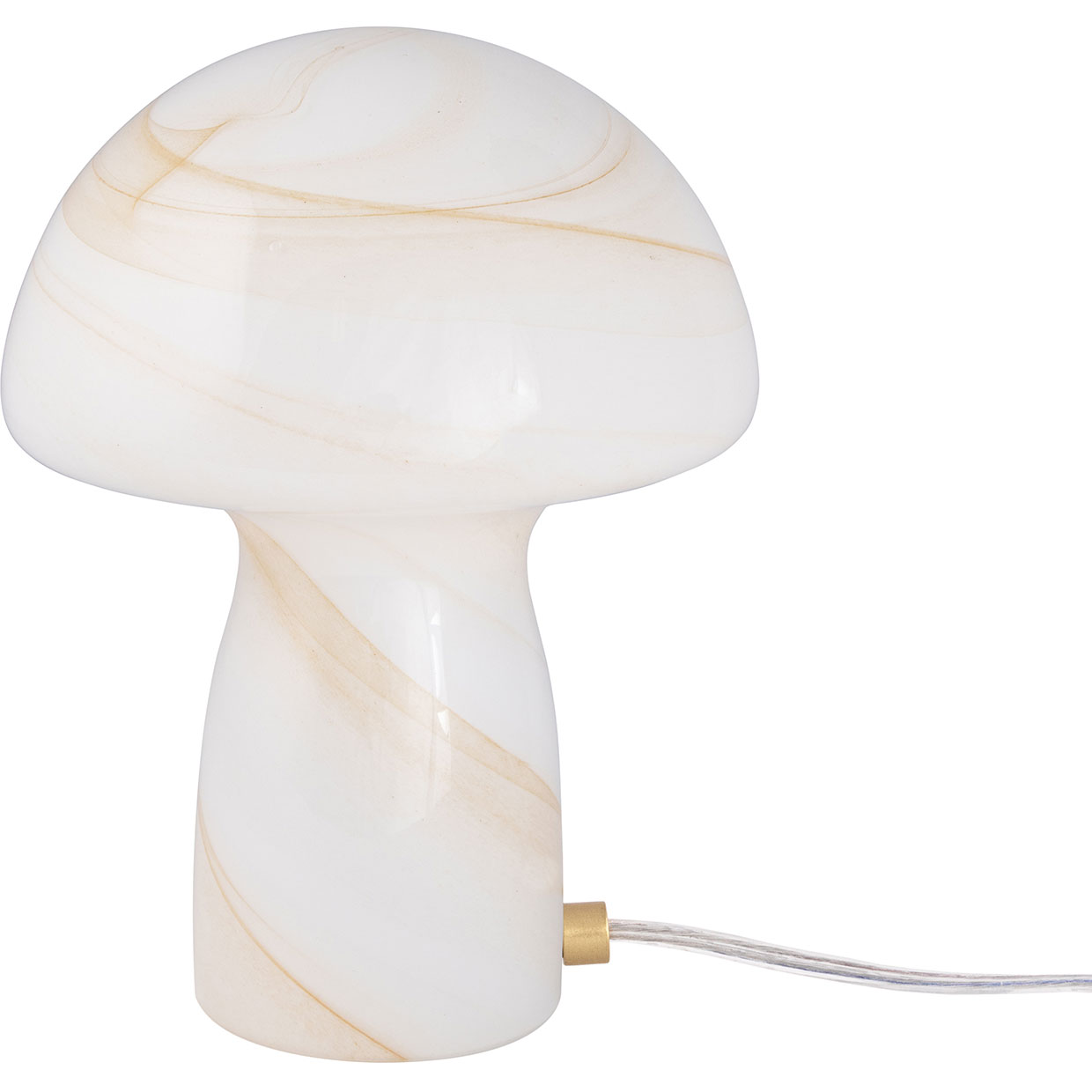 Fungo Swirl Bordlampe 16 cm, Beige