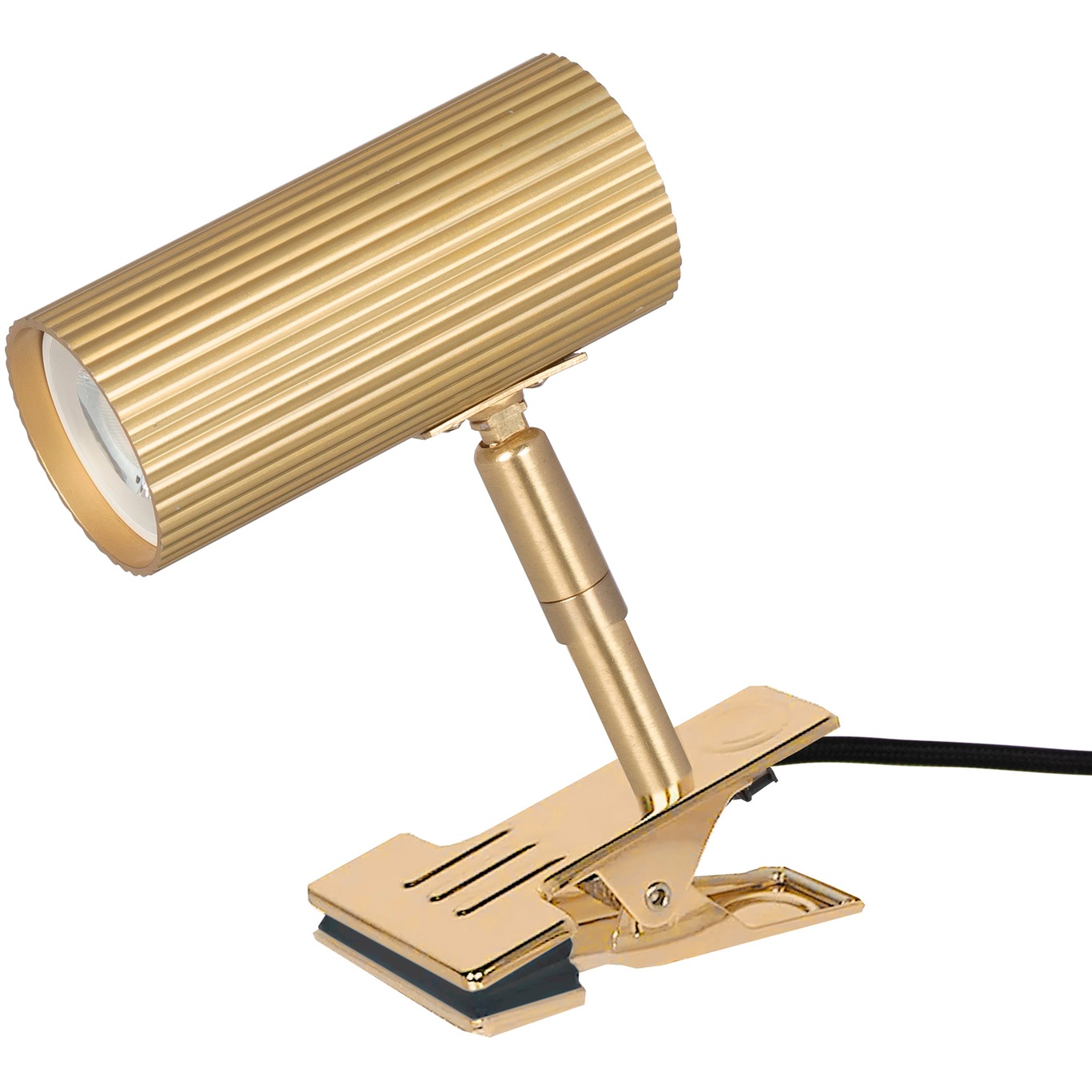 Hubble Klemlampe, Brushed brass