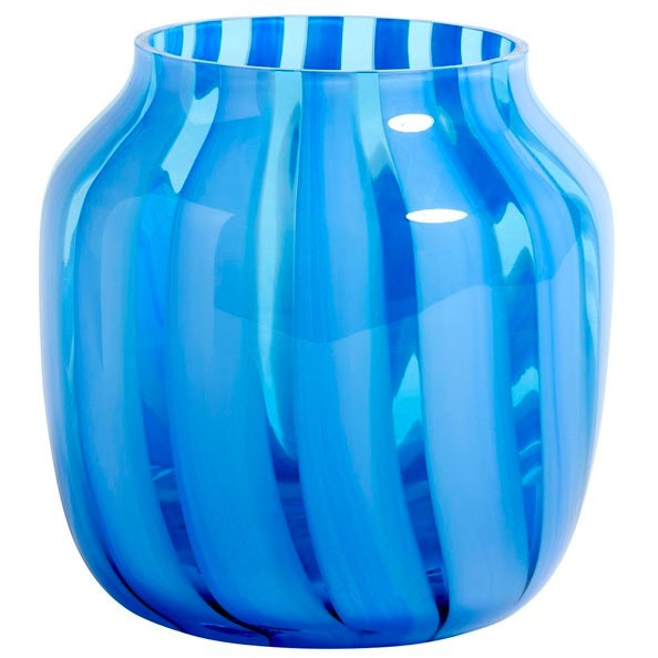 Juice Wide Vase, Lys Blå