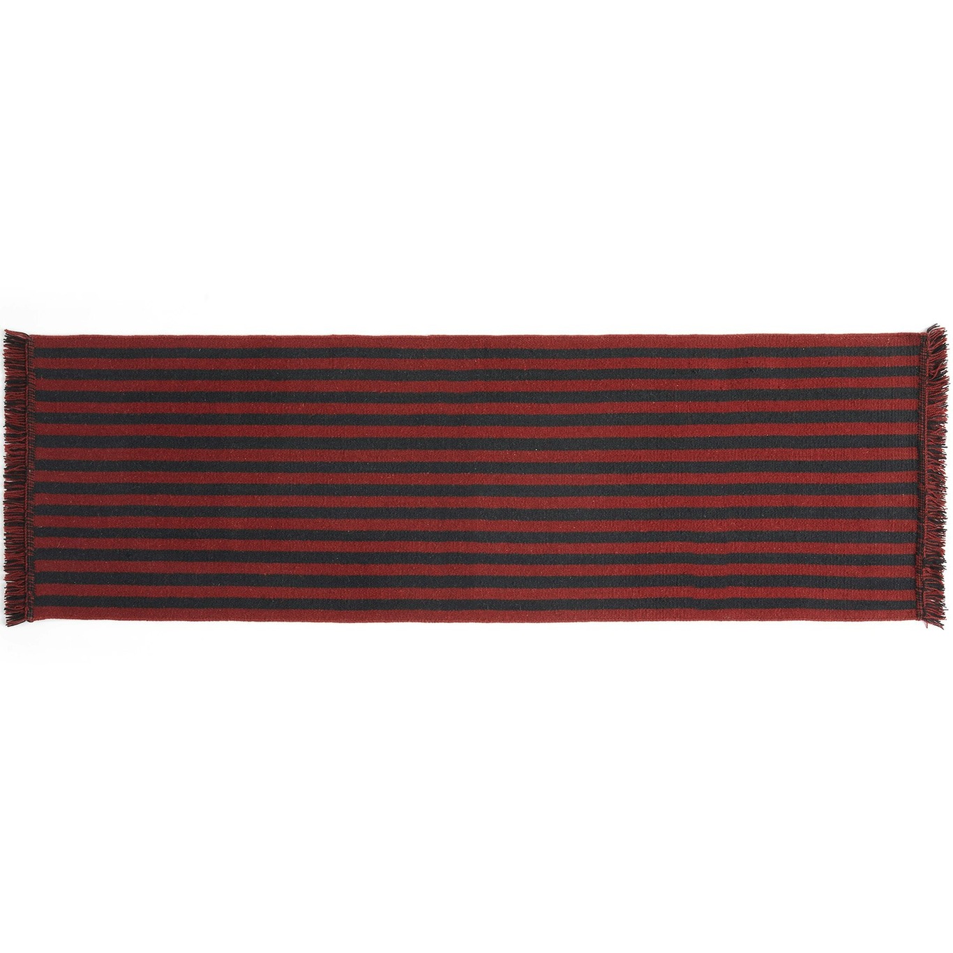 Stripes and Stripes Teppe 60x200 cm, Kirsebærrød
