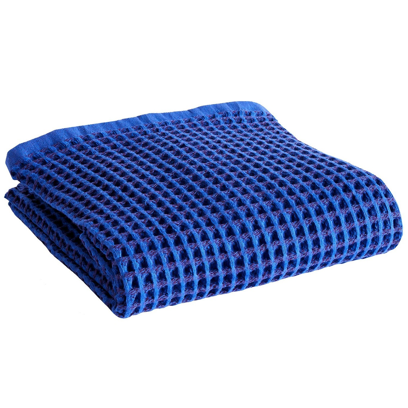 Waffle Badehåndkle 70x140 cm, Vibrant Blue