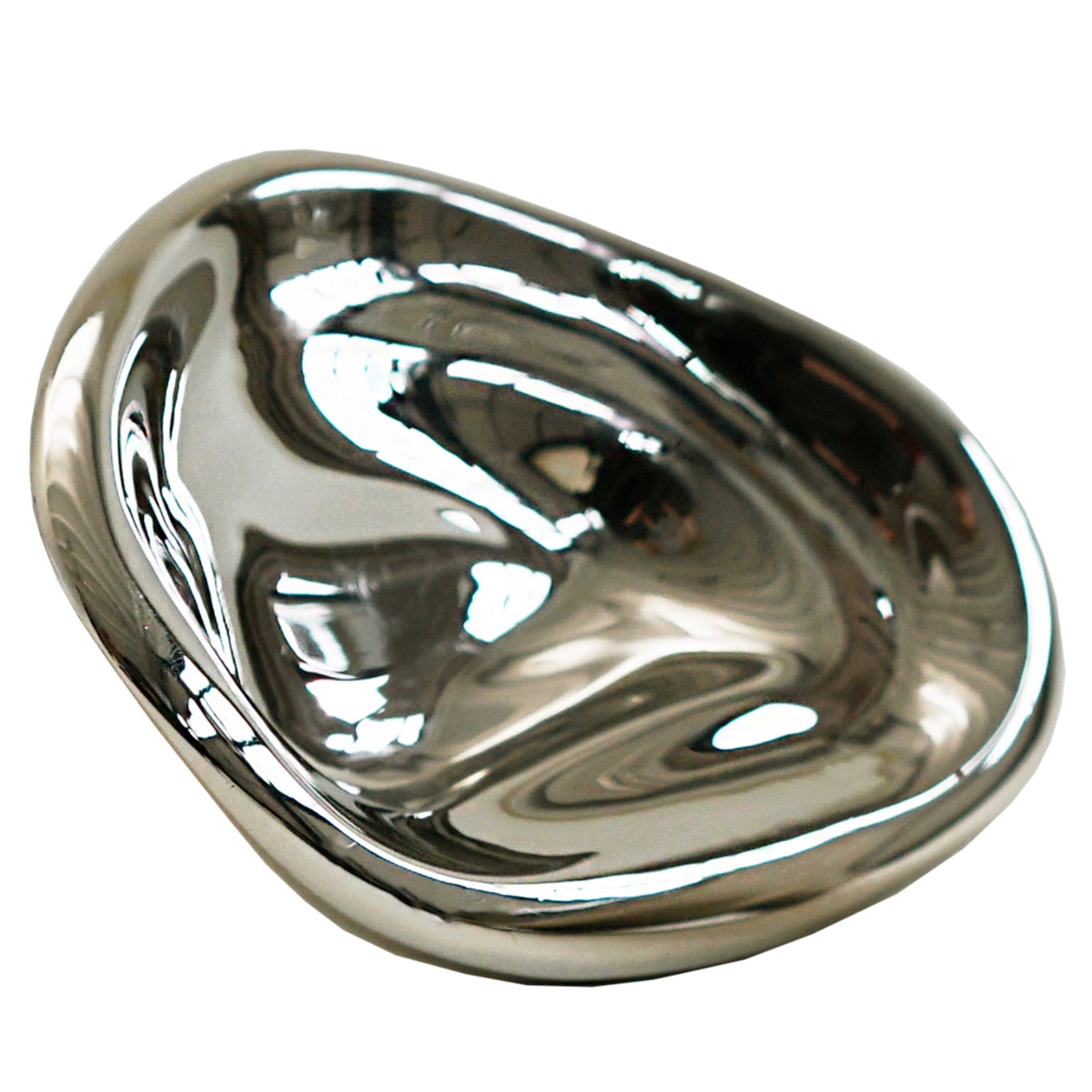 Ripple Knob Veggkrok 8 cm, Silver