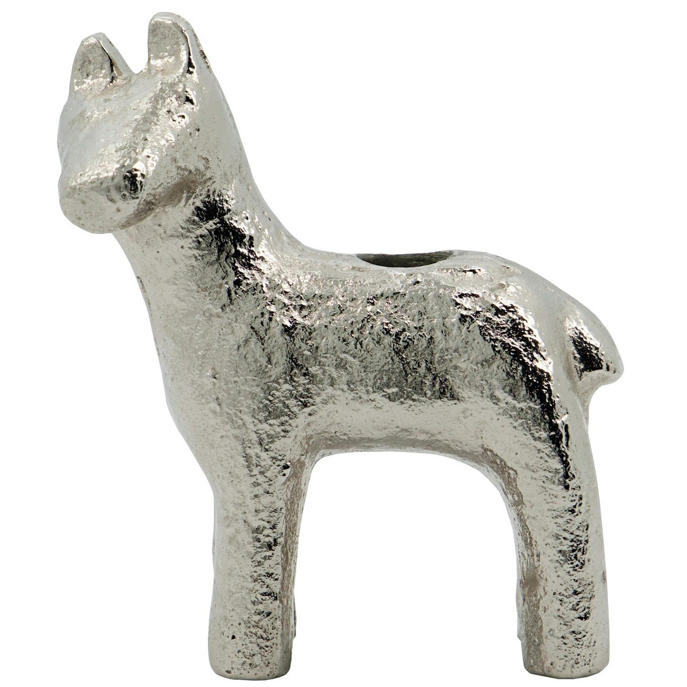 Horse Lysestake, Antique Silver