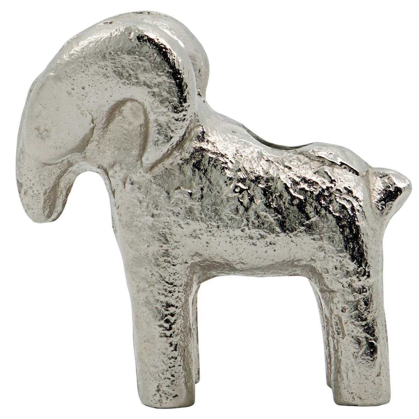Ram Lysestake, Antique Silver