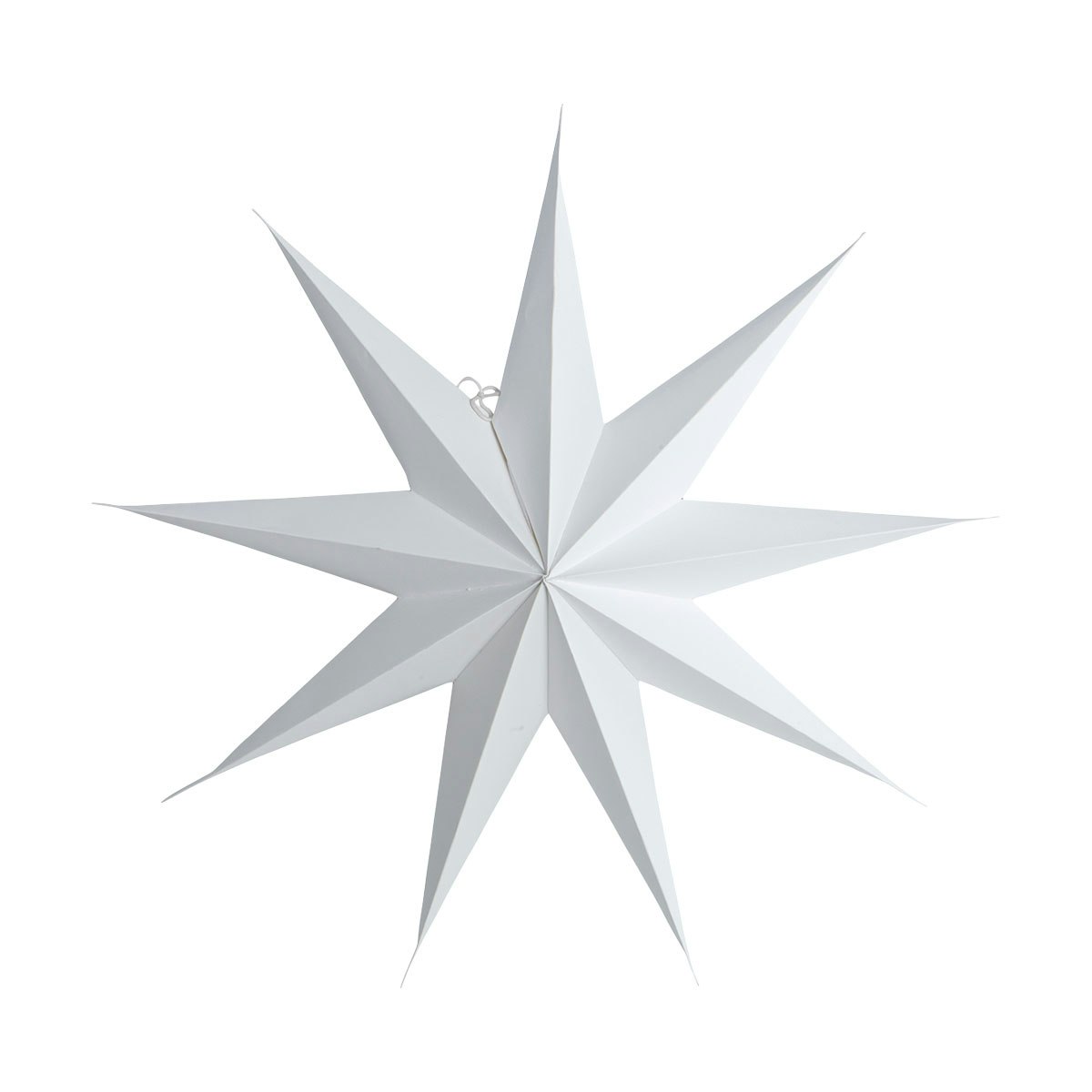 Star Papirstjerne 9 Spisser 87 cm, Hvit