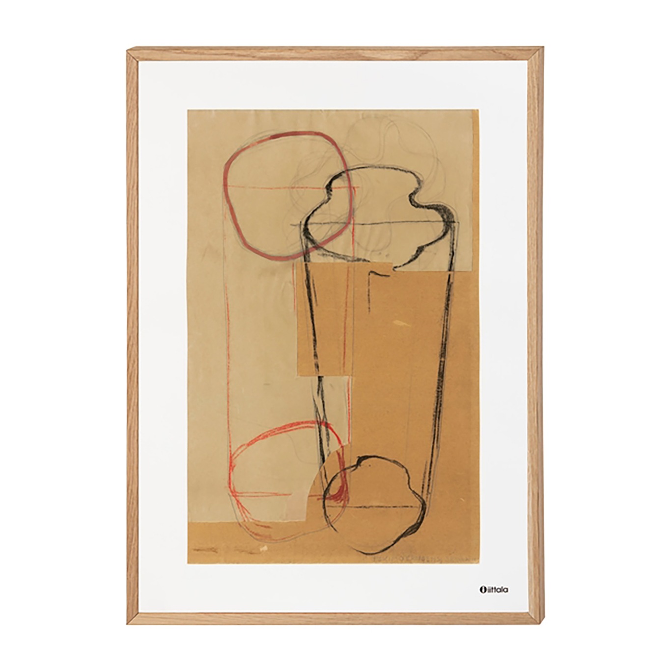 Alvar Aalto Art Plakat 50x70 cm, Sketch Brown