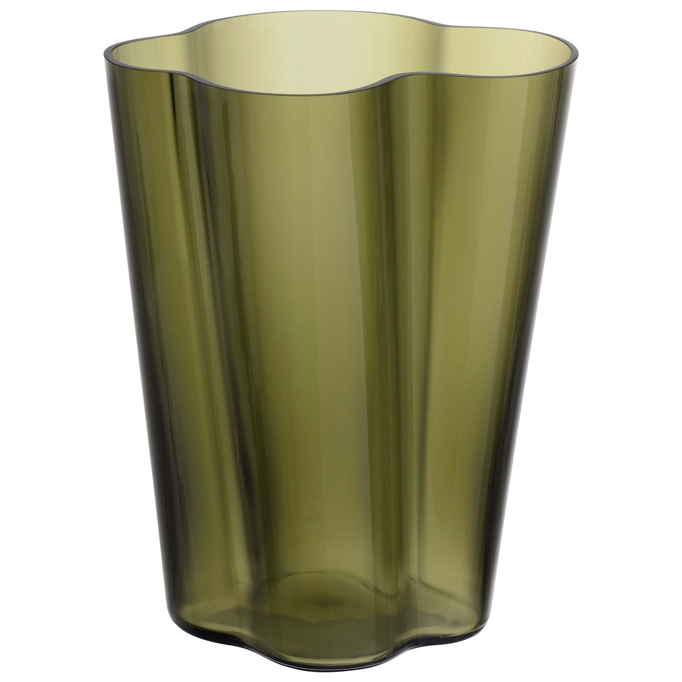 Alvar Aalto Vase 27 cm, Mosegrønn