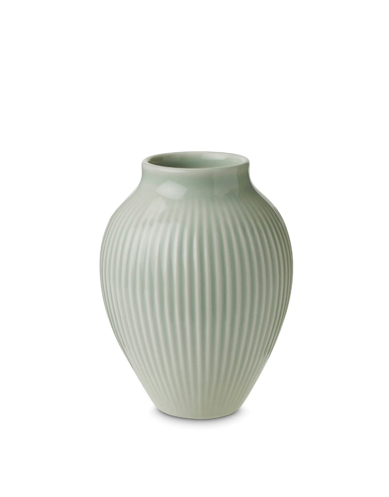 Vase Profilert 12,5 cm, Mint Green