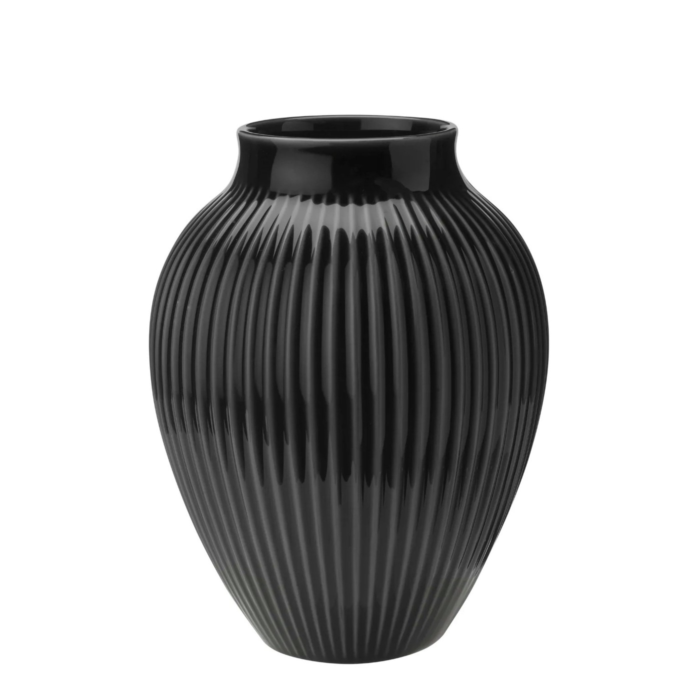 Vase Profilert 20 cm, Svart